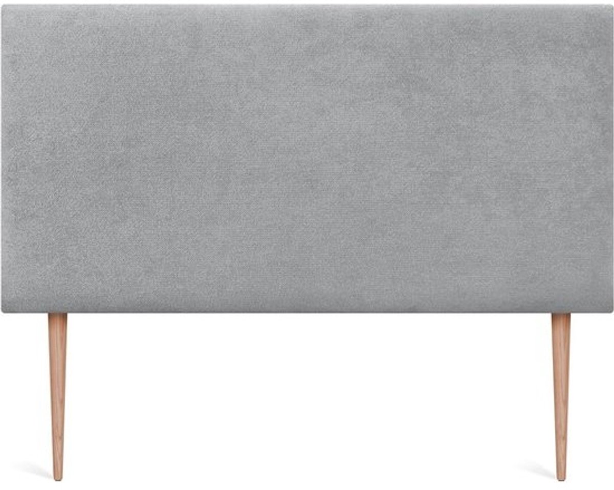 Gestoffeerd Hoofdbord - Bed Hoofdbord Akoestisch Hoofdbord - Bed Opknappen - Vlekwerende Stof - 145 x 125 cm - Lichtgrijs