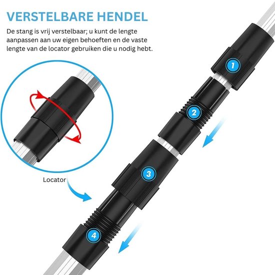 Zolvano® Schepnet Vissen - Landingsnet Vijver - Karper Zeevisnet - Roofvisnet-Zwart — afbeelding 2