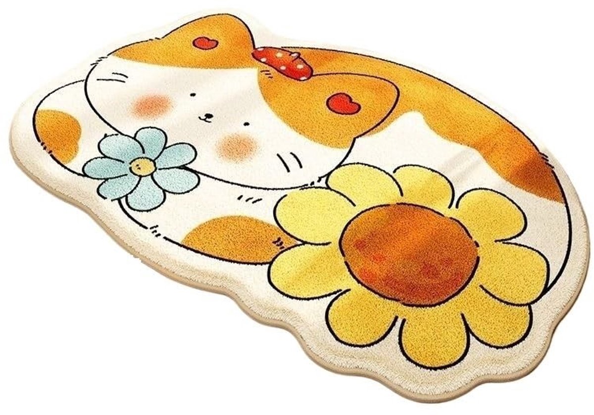 Cartoon Pluche Badkamer Voet Pad - Absorberend - 40x60 cm