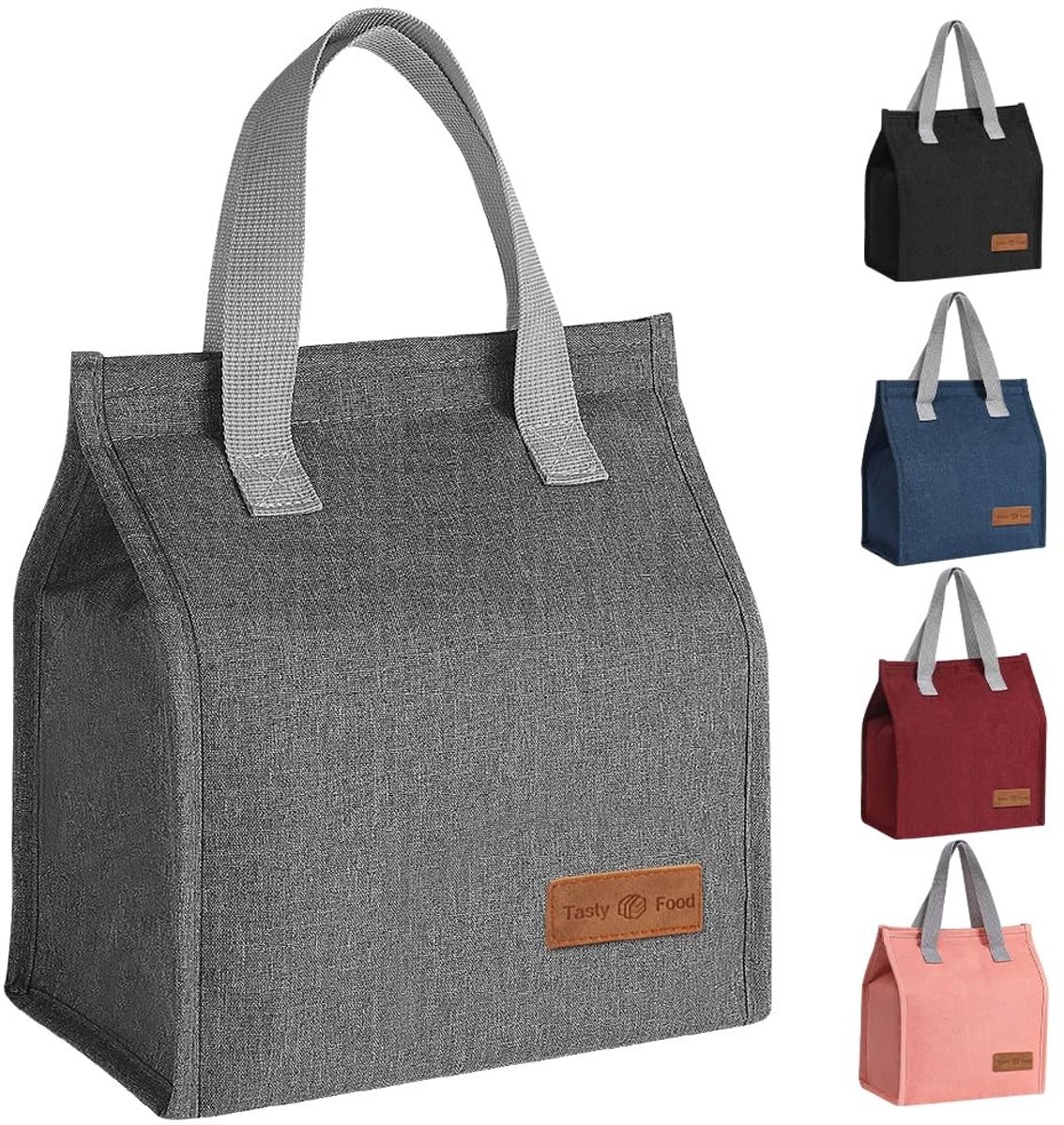 Insulated Lunch Bag - Waterdicht en Lekvrij - Grijs