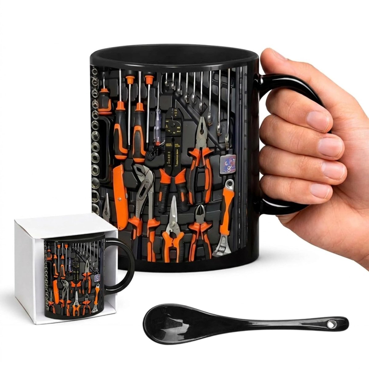 Mechanische Tools Koffiemok - 350ml - Zwart