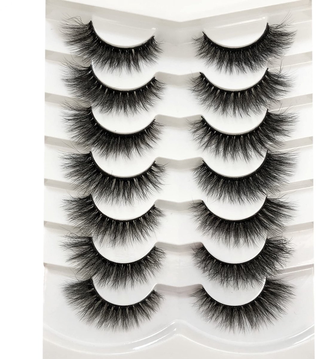Valse Wimpers - Fluffy Mink 18mm 8D Volume, 7 Paar