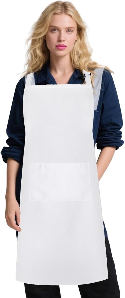 Verstelbare Keuken Schort met Pocket voor Koken, BBQ en Tuinieren - Comfortabel en Ruim voor Mannen en Vrouwen, Perfect voor Kerst en Creatieve Projecten