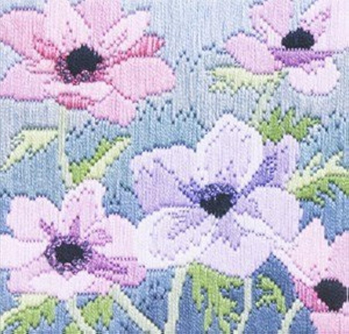 Naaldwerk Kit met Miniatuur Bloemen Motief - Multicolor