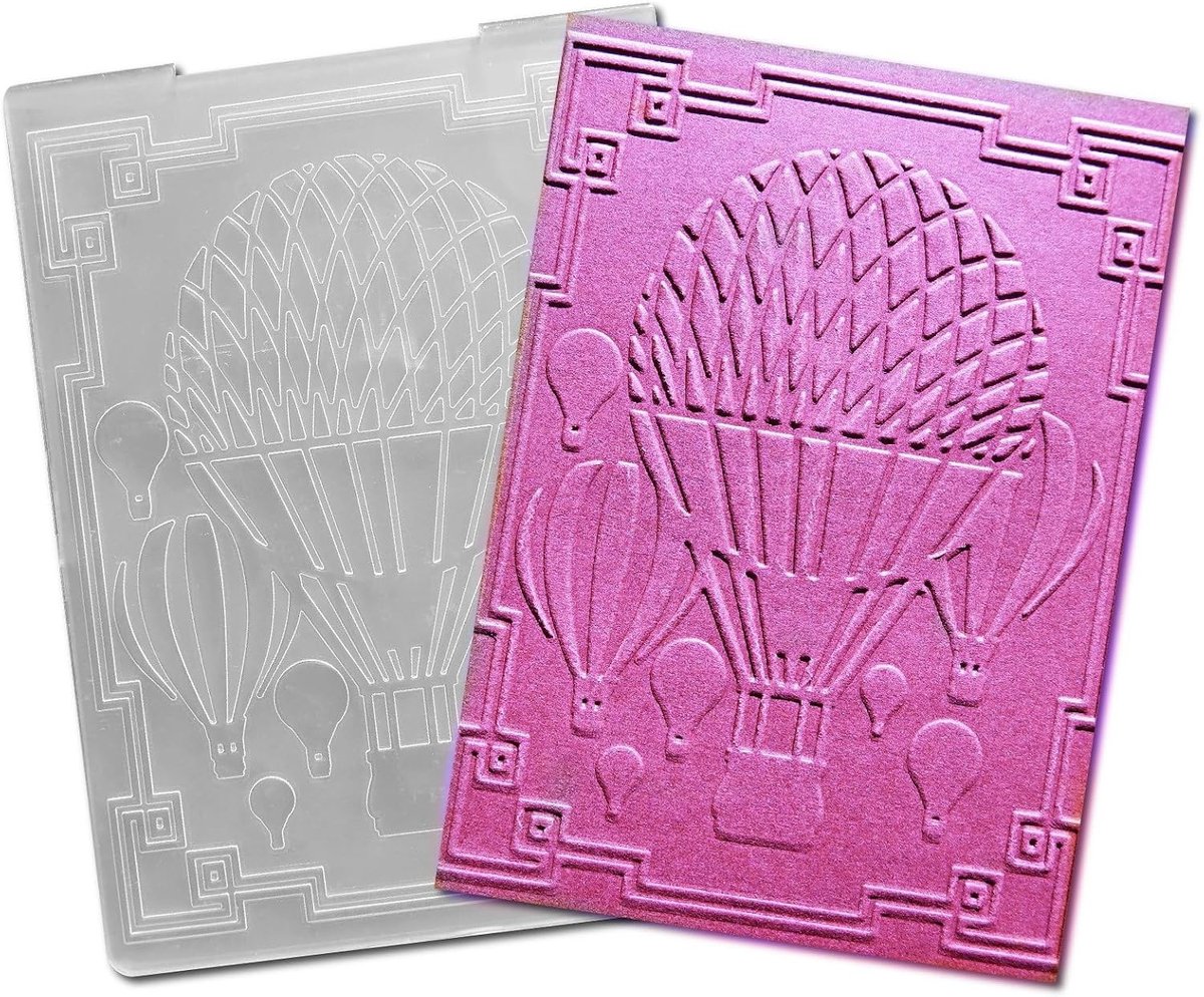 Plastic Embossing Folders voor Kaarten Maken en Scrapbooking - Reizen, Creatief Papier Knutselen en Klei Decoratie