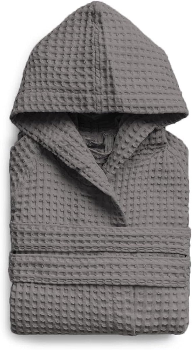 Unisex Badjas - 100% Katoen - Grijs