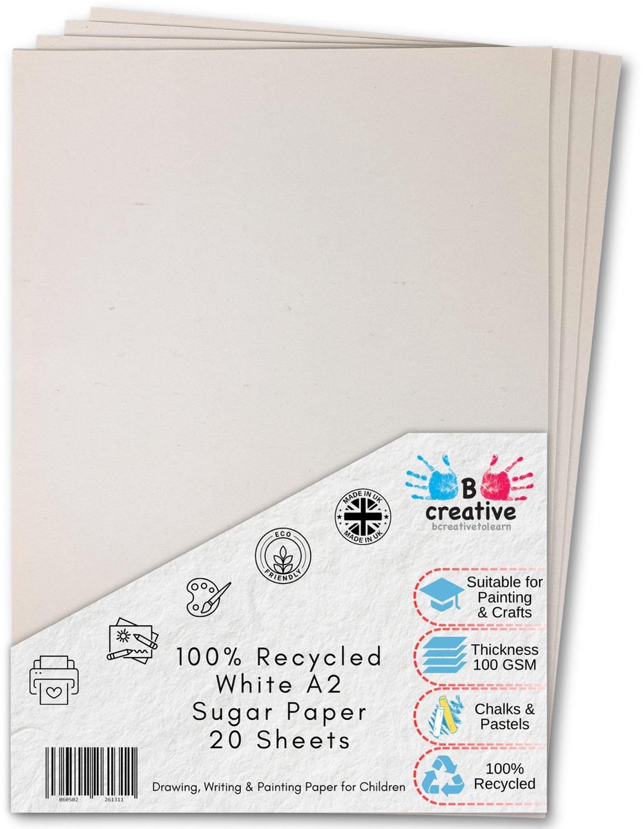 A2 Recycled Suikerpapier - 100 g/m² - 20 Vellen