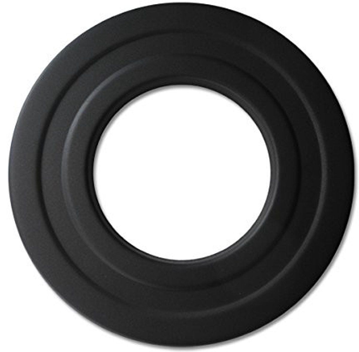 Pelletpijp Rosette - 100mm - Zwart