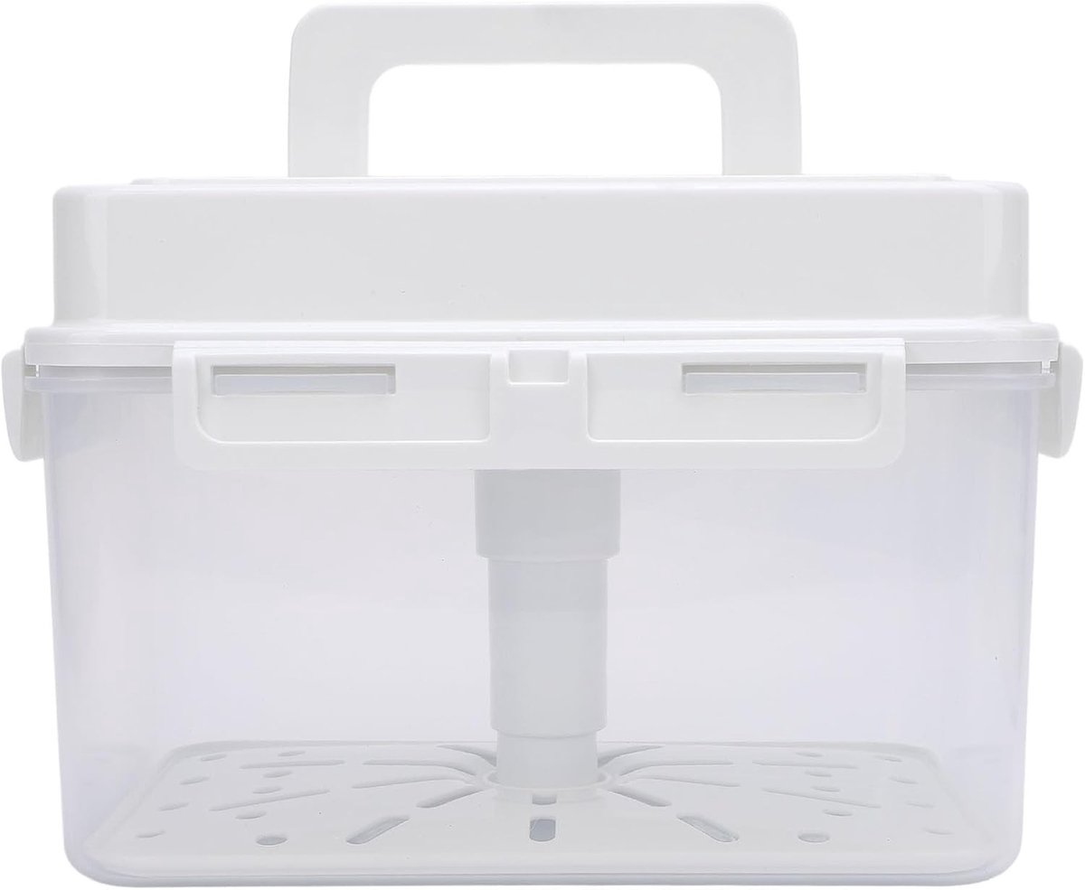 Grote Fermentatiecontainer voor Kimchi met Goede Dichting en Rectangulaire Vorm - Ideaal voor het Inleggen van Groenten en Voedselopslag (5L)