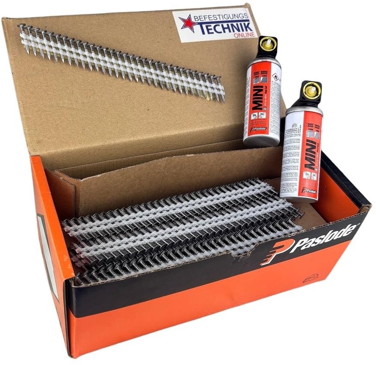 Zelfklevende spijkers 20° - 2,8 x 25 mm thermisch verzinkt - 2000 stuks