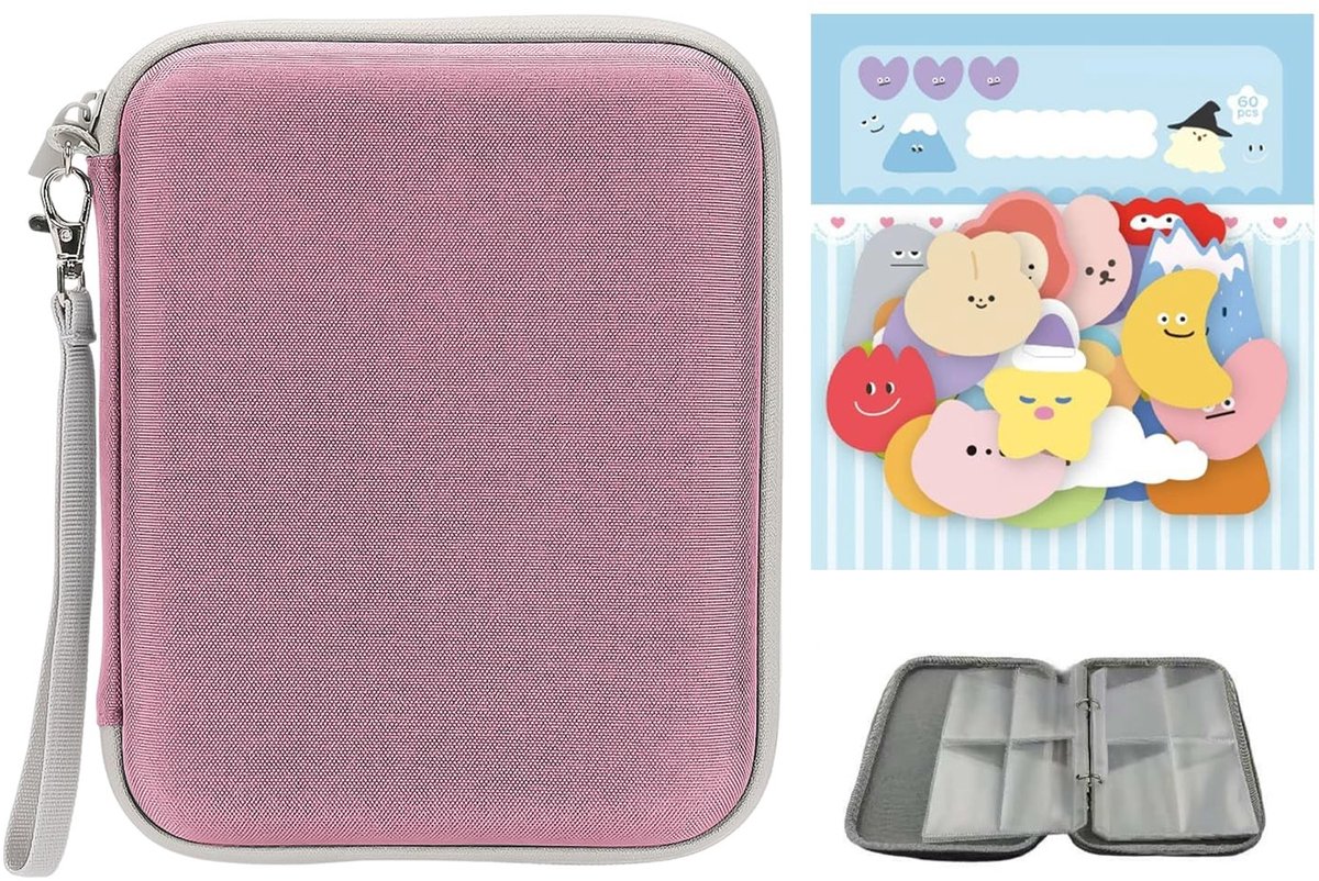 Fotoalbum met 80 Kaartsleuven en Sticker - Transparant Binnen