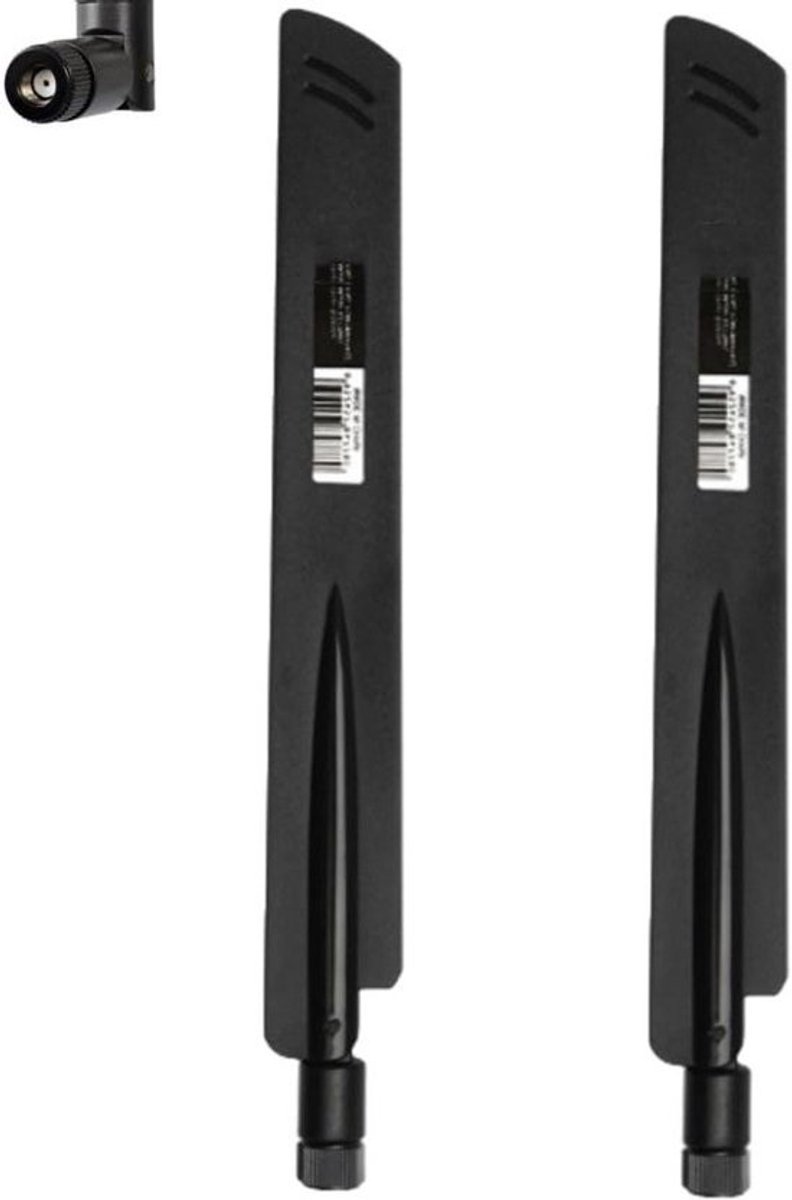 LTE Trail Camera Antenne - Mobiele Beveiligingscamera Antenne - Signaal Versterken - 10dBi Omni-directioneel - 2-Pack - Zwart