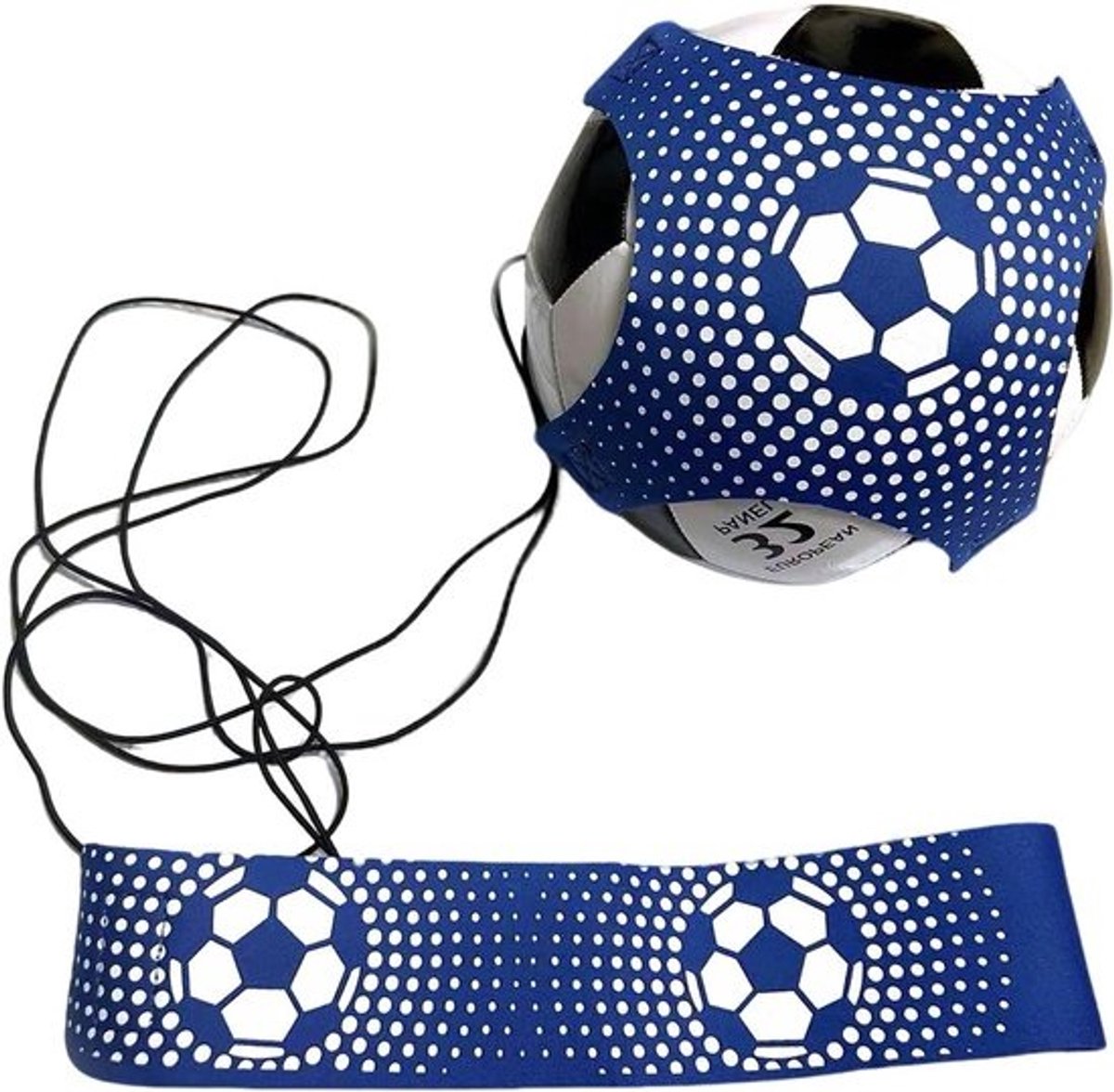 Voetbal Trainingsaccessoire - Voetbaltrainer Riem - Voetbalvaardigheden Verbeteren - Handsfree Training - Normale Größe - Blauw
