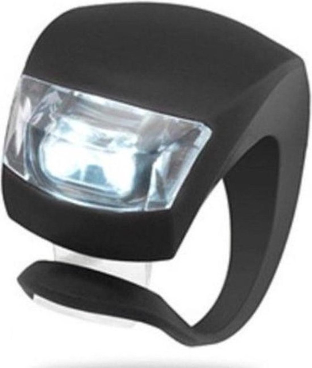 Fietslamp Set - LED Verlichting - Veilig Fietsen - Waterdicht Siliconen - 2 Stuks - Zwart