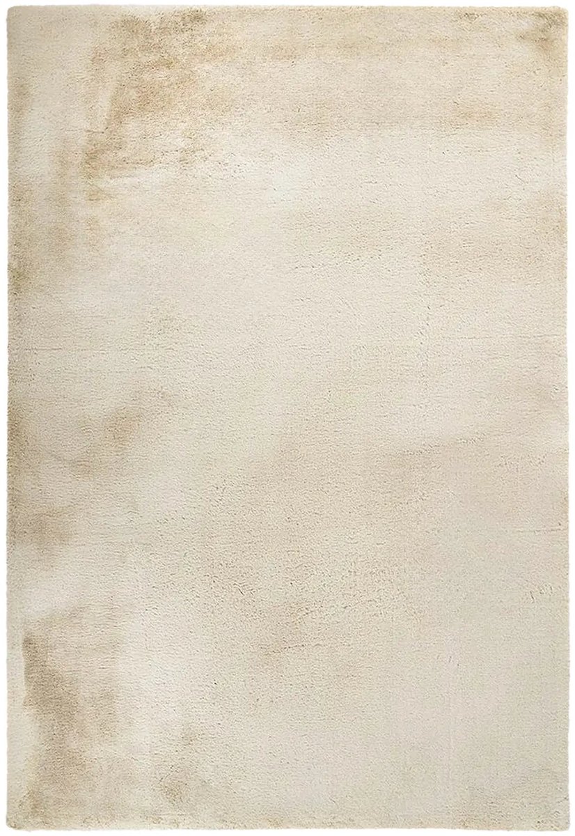 Dutch XXL Fluffy Vloerkleed | Tapijt | Boundless | Uni | Crème | 80x150 cm