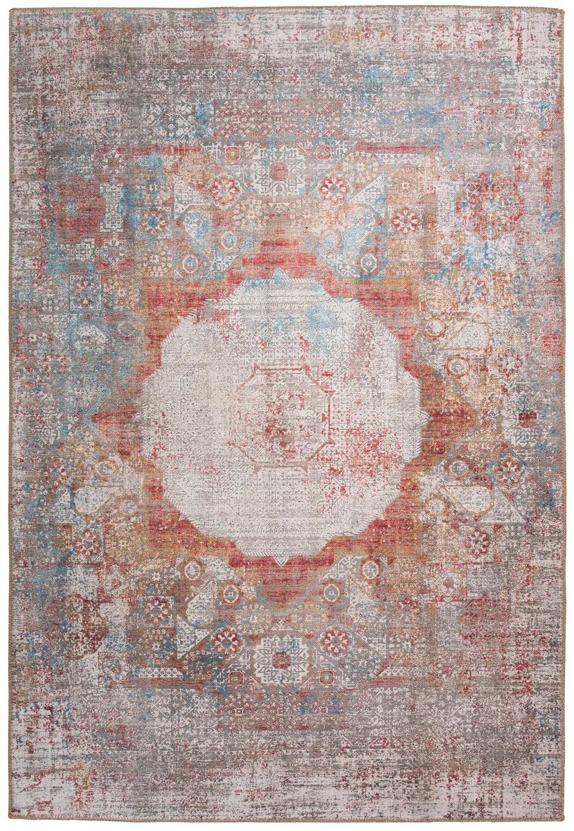 Dutch XXL Vintage Vloerkleed | Tapijt | Faye | Medaillon | Multikleur | 230x330 cm