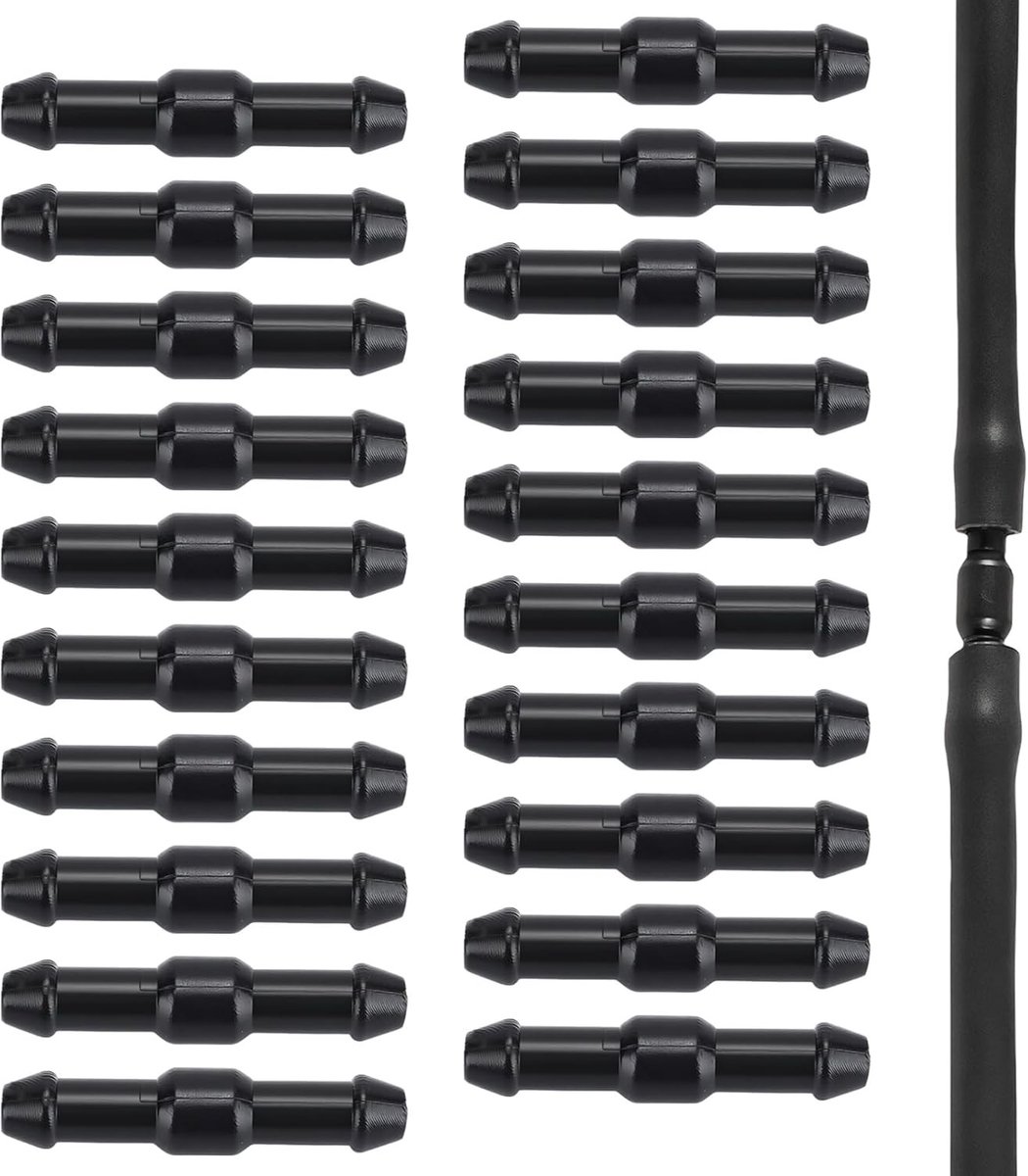 20 Stuks Universele Windshield Washer Slang Aansluitingen - Lekvrije Rubber Verbindingsstukken voor Auto's, Bestelwagens en Vrachtwagens