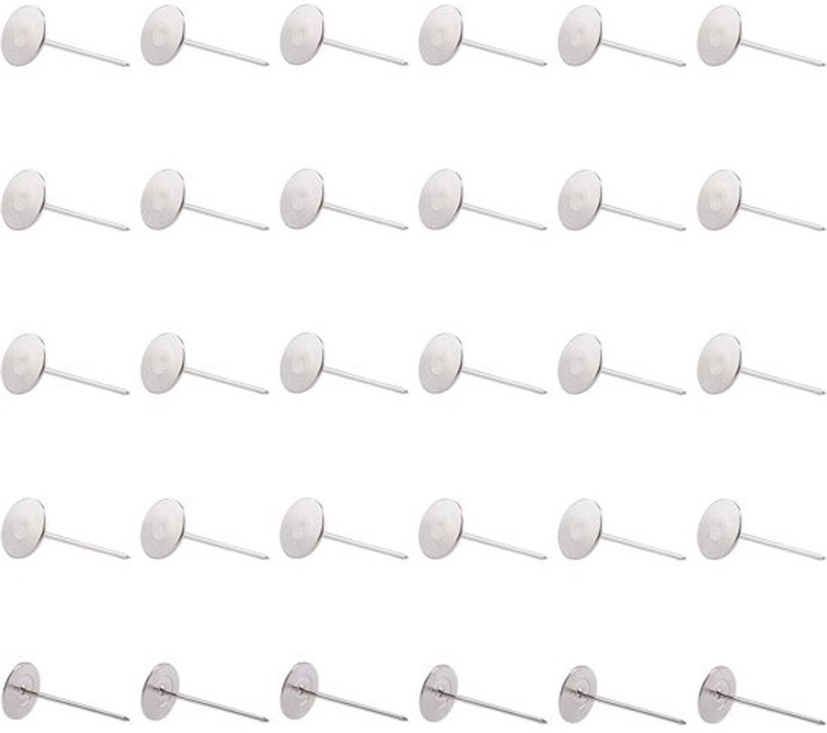 Bekleding Duimspijkers - Decoratieve Nagels - Meubel Decoratie - Platte Hoofd - 50 MM - Zilver