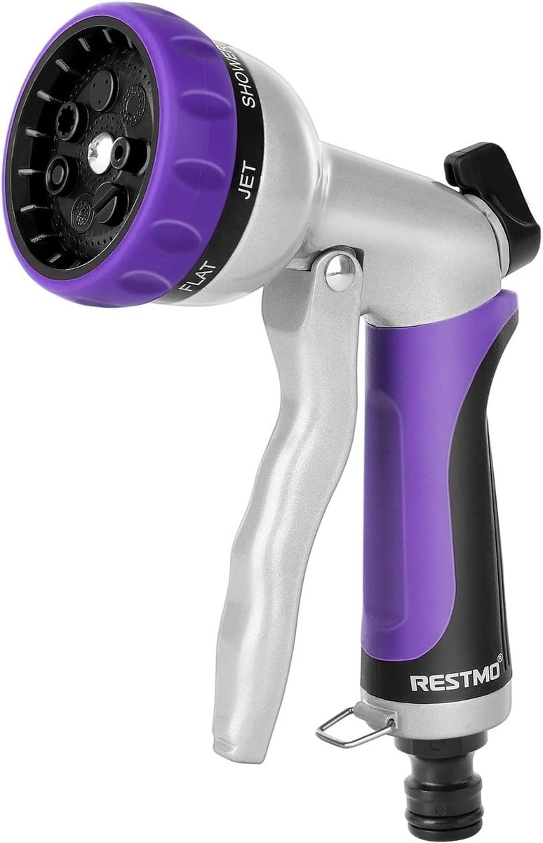 Spuitpistool voor Tuinslang - Verstelbare Spuitkop voor Efficiënte Besproeiing en Tuinonderhoud