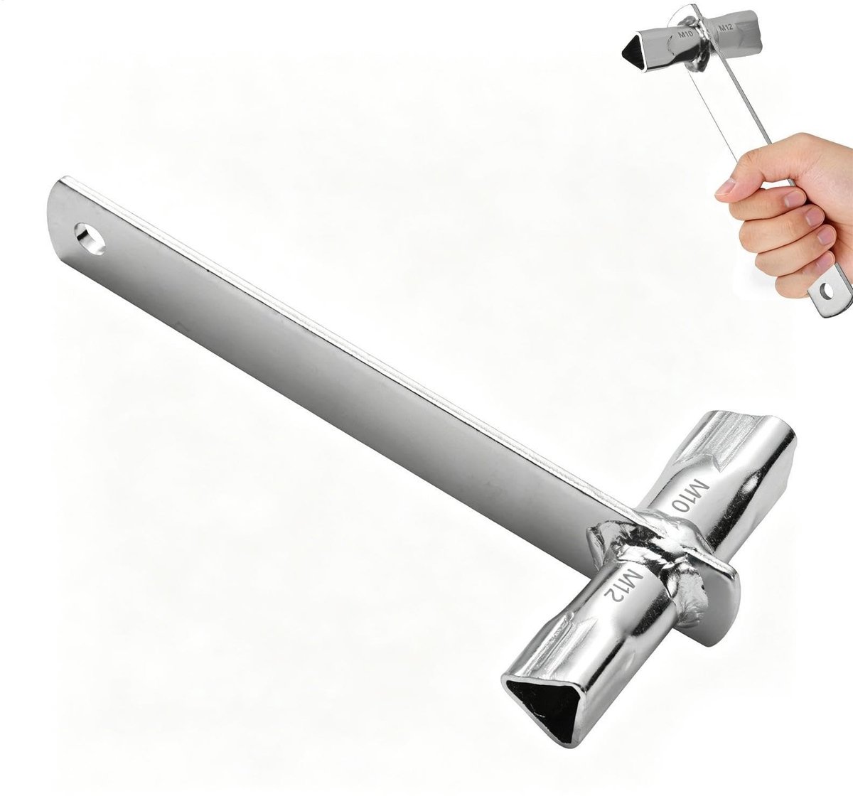 Driehoeksleutel 2-in-1 - Compact Draagbaar Gereedschap