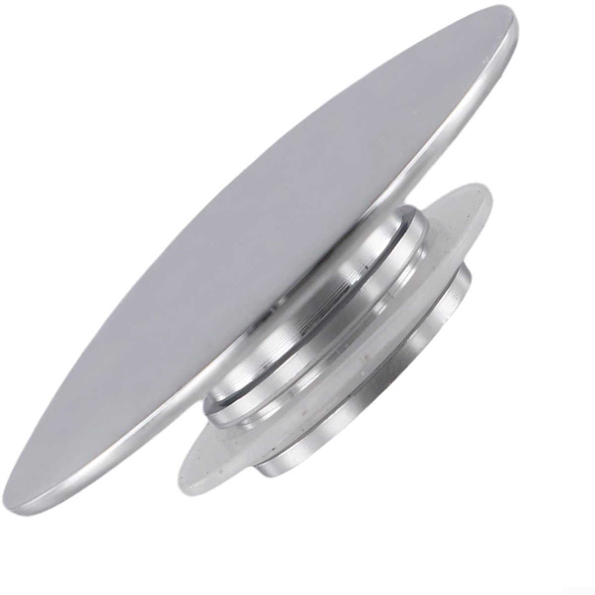 Messing Wastafel Afval Plug - Chrome Afwerking 66mm