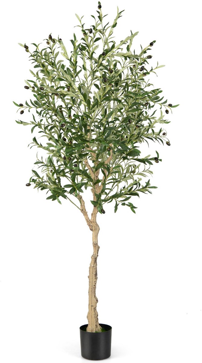 SureDeal® - Kunstplant - Kunstmatige Olijfbomen Hoge - Bladeren - 17x14,5 cm - Groen
