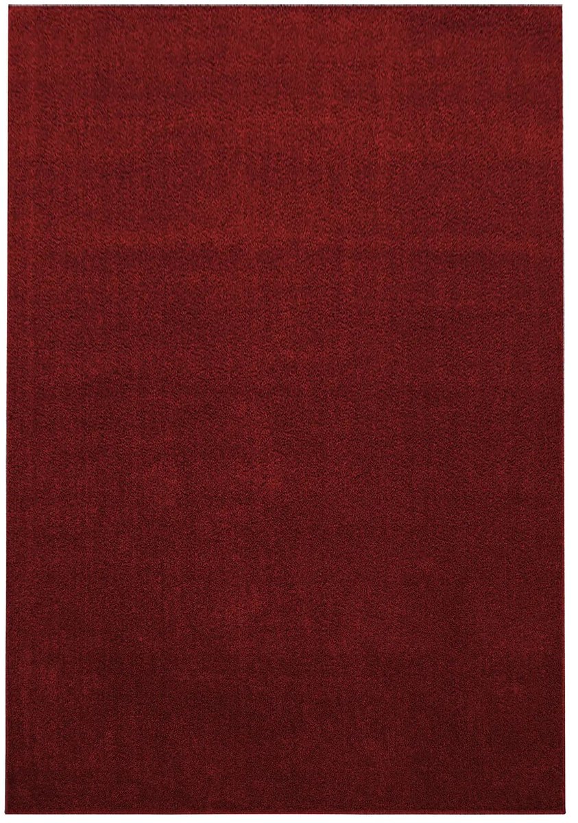 Dutch XXL Laagpolig Vloerkleed | Tapijt | Ata | Uni | Rood | 160x230 cm