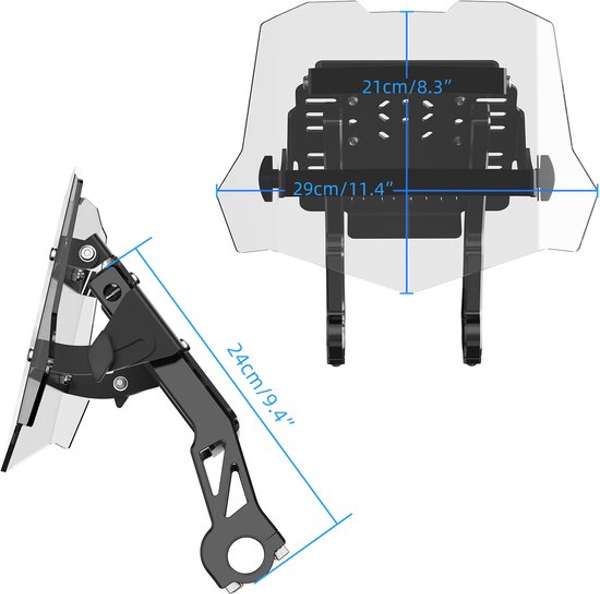 GPS Bevestigingsbeugel Universeel - Mini-Kuipkit Voor Motoren - Lichtgewicht 1.6 Kg - Compact 30x30x20 Cm - Motoraccessoire
