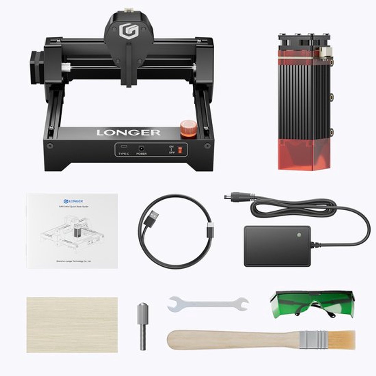 Laser Graveur Machine - Hoge Snelheid - 3 kg Gewicht - CNC Graveerpen - Portable DIY Kit