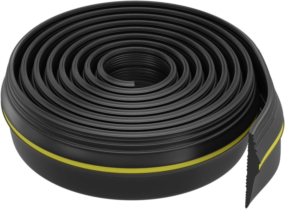Universele Garagedeur Dichtstrip van 3m, Rubberafdichting voor Wind en Water, Weerbestendige Isolatie