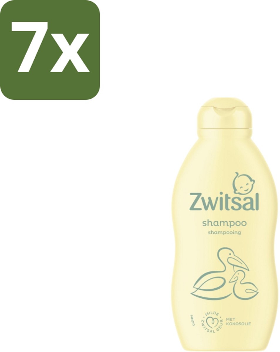 7 x Zwitsal Shampoo 200 ml - Baby Shampoo - Zwitsal Shampoo - Baby Haar - Babyhuid - Anti-prik Shampoo