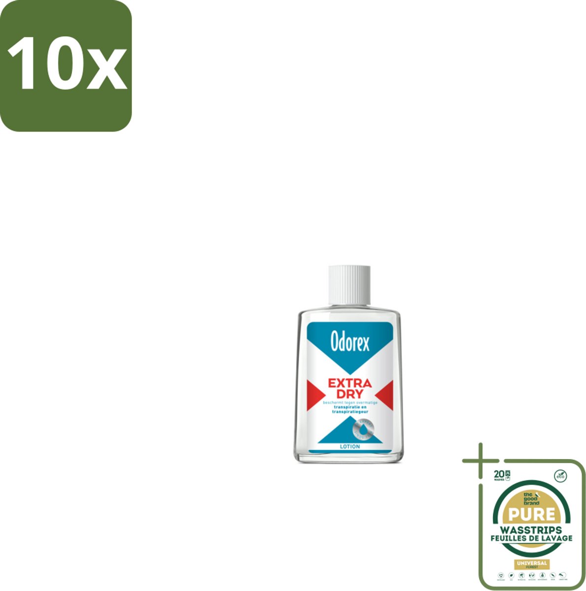 10 x Odorex Extra Dry Lotion 50 ml - Grootverpakking - Extra Dry - Overmatig Zweten - Zweetgeur - Deodorant - Zweetvermindering