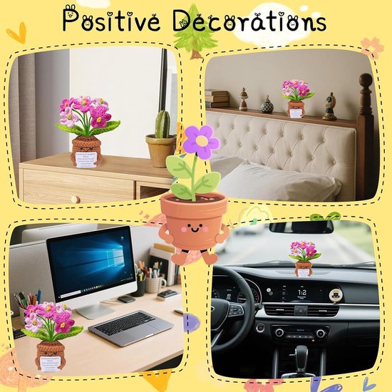 Creatieve Gehaakte Bloemen voor Emotionele Ondersteuning en Positieve Energie - Perfecte Cadeaus voor Vrienden en Familie — afbeelding 4