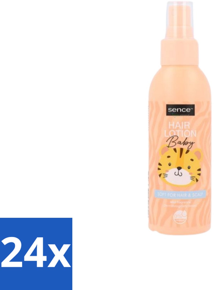 24 x Sence Baby – Haarlotion – Verzorgend – 150 ml - Babyhaar Verzorging - Gevoelige Hoofdhuid - Babyhaar Lotion - Milde Haarlotion - Vegan Haarlotion