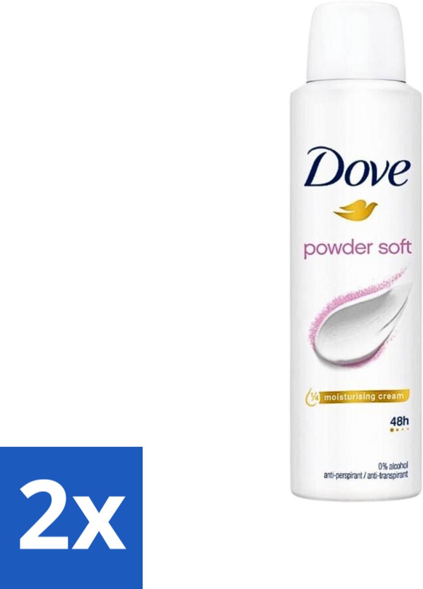 Dove - Deospray - Powder Soft - 150 ml - Voordeelverpakking - 2 stuks