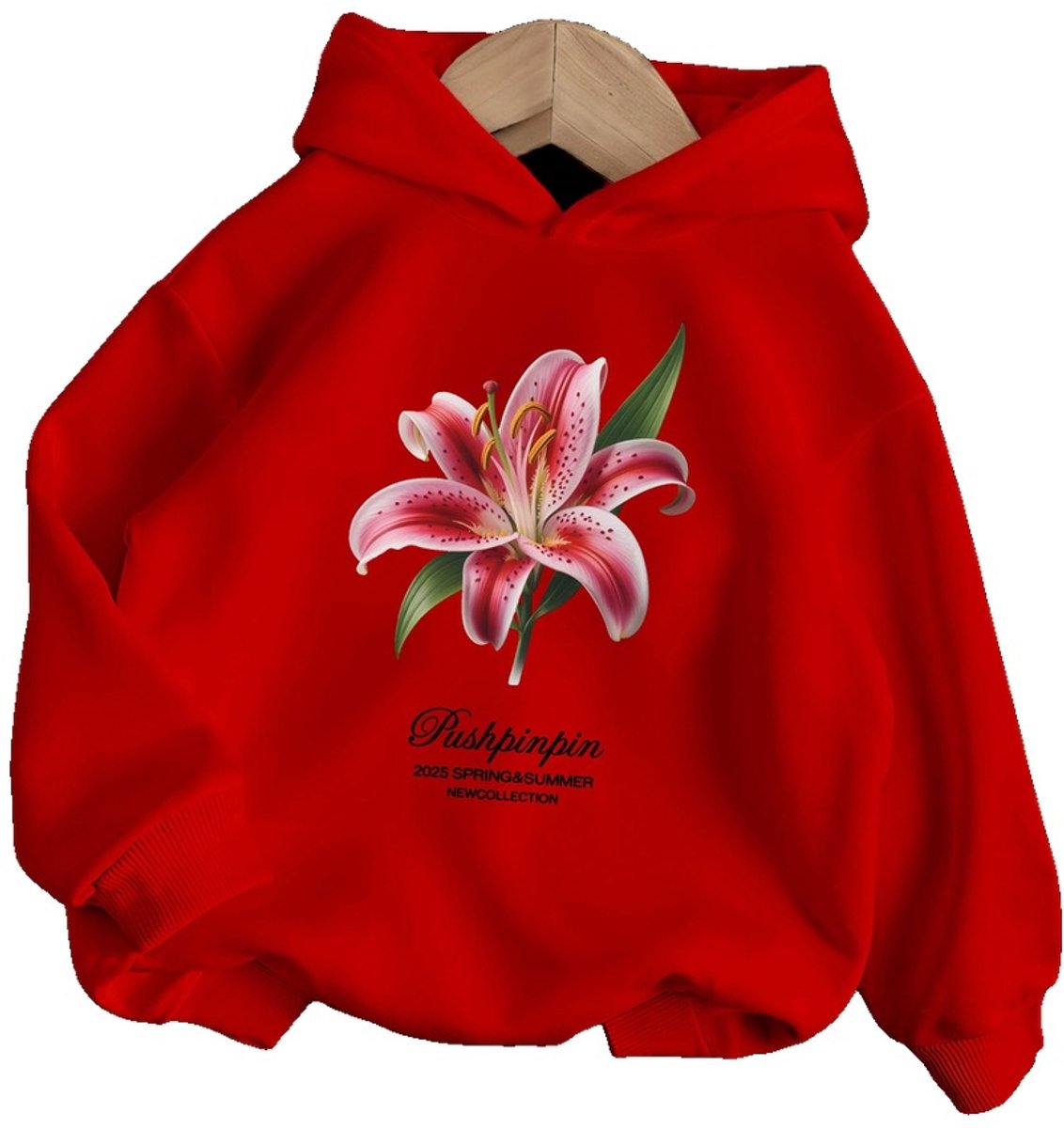 Currero Hoodie Meisjes Warme Hoodie Met Capuchon Comfortabele Sweater Meisje Casual Trui Pullover Meisjestrui 5-6 Jaar Rood