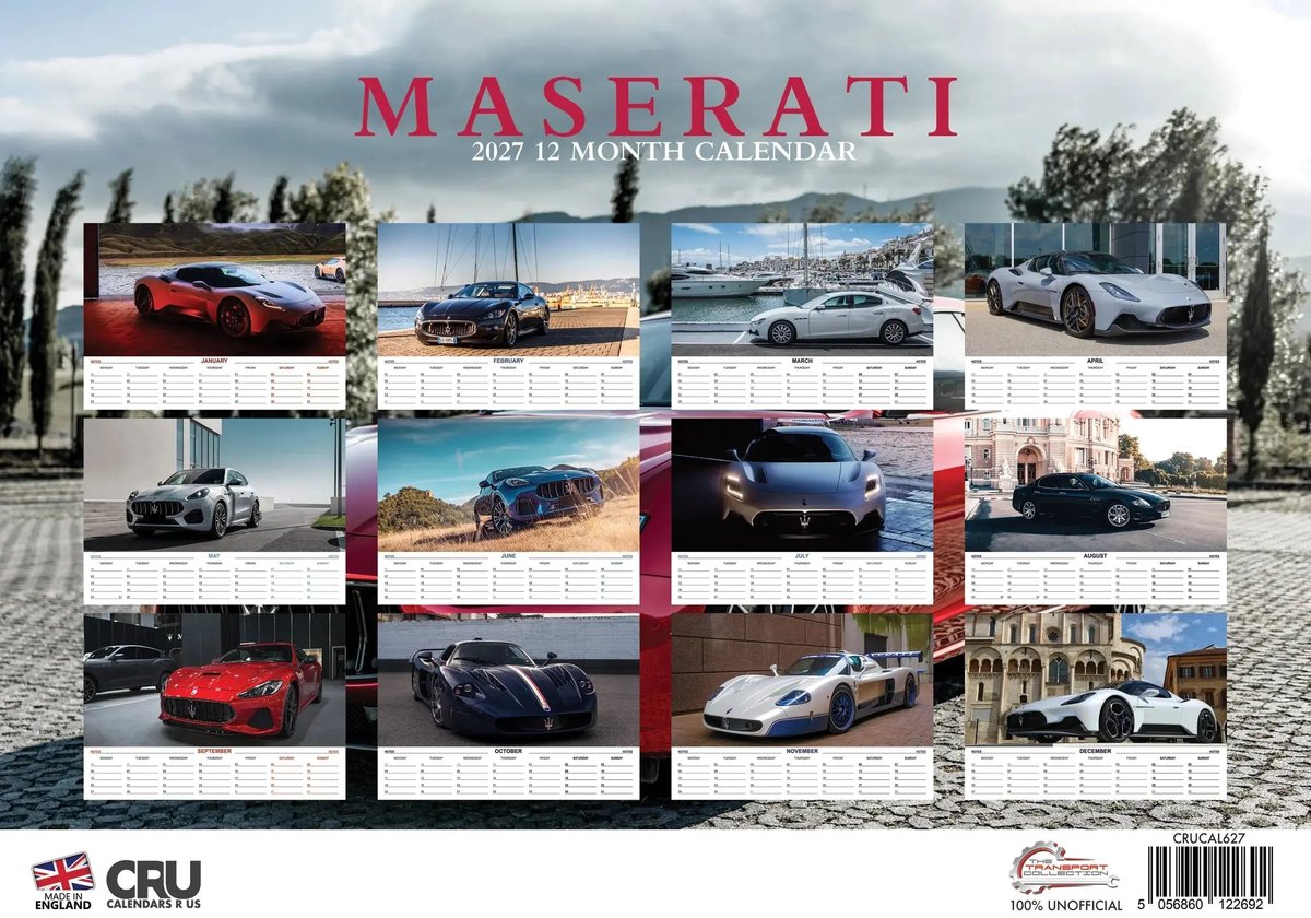 Maserati A3 Kalender 2027