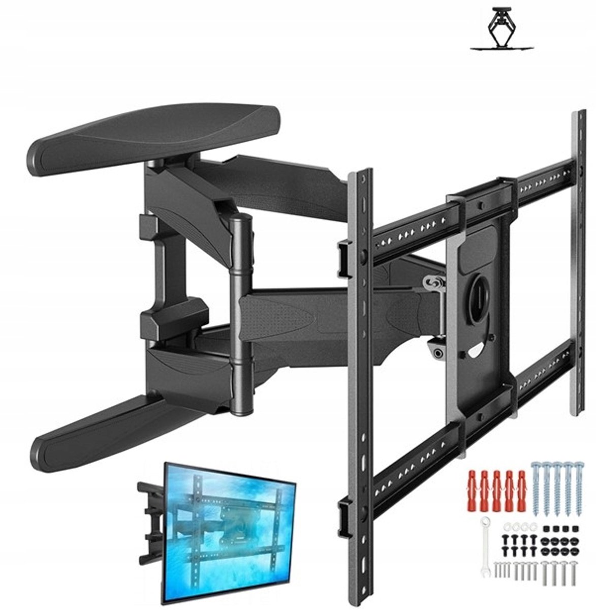 Draaibare TV-muurbeugel voor LG OLED65B13LA, 45 kg, 70"