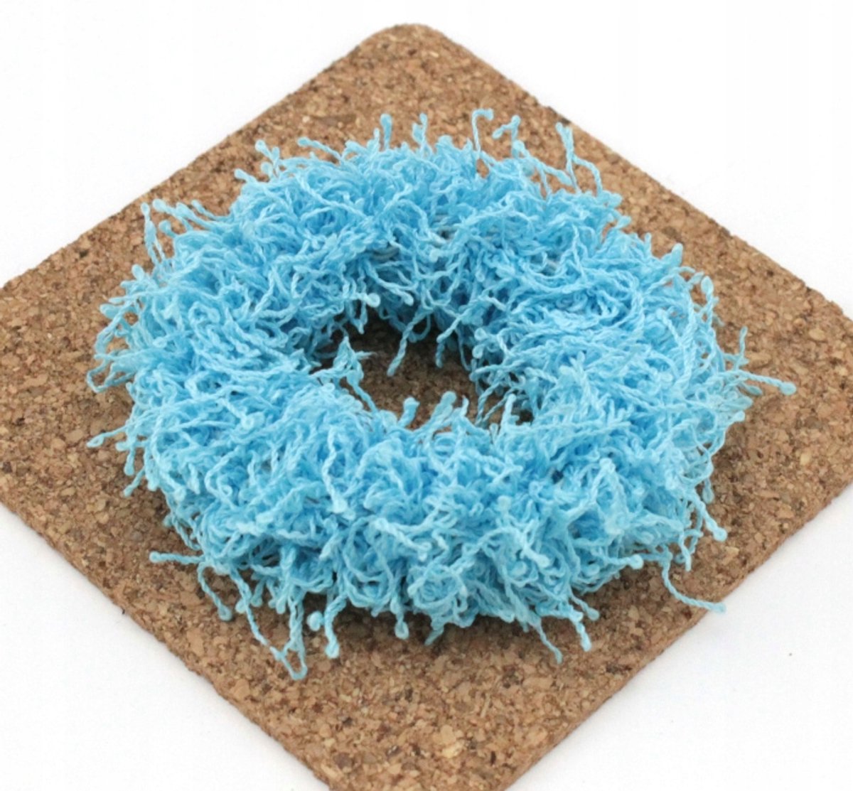 Zachte Blauwe Haar Scrunchie - Klassiek en Trendy