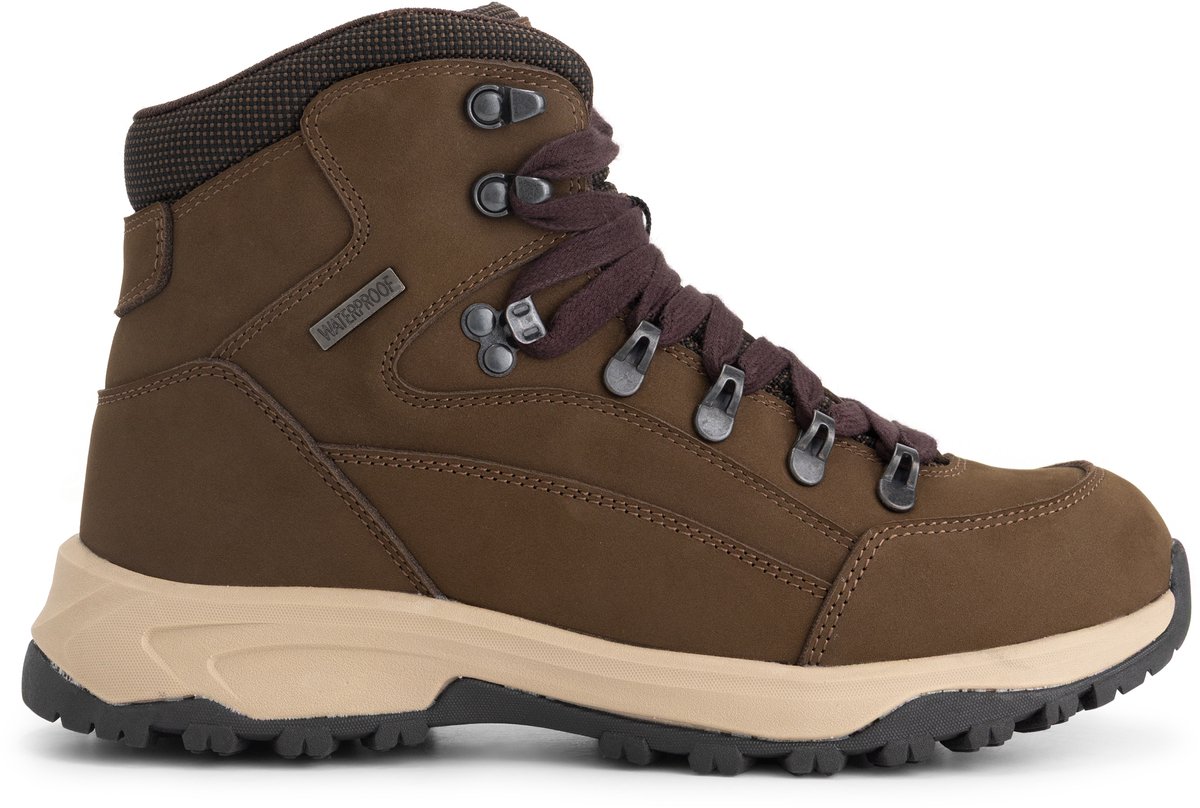 Travelin’ Mala Dames Halfhoge wandelschoenen Waterdicht Bruin