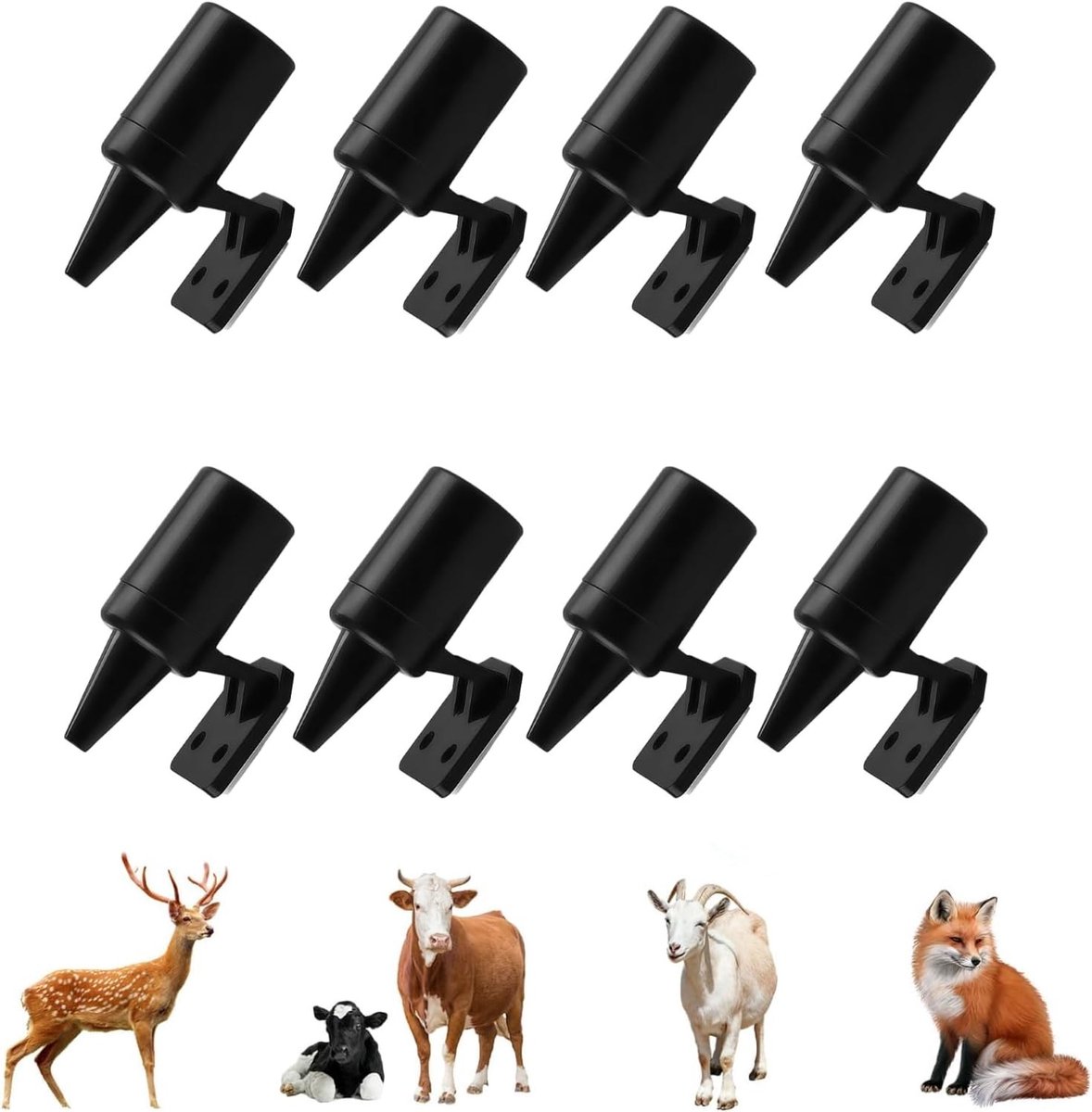 Ultrasone fluit voor voertuigen en dierenalarm, set van 8 voor auto, vrachtwagen en motor
