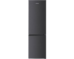 Heinner Koel-vriescombinatie 253 liter – No Frost – Vrijstaand – 39 dB – Energielabel E – Supervriezen – Antracietgrijs – Inverter – 5 jaar garantie