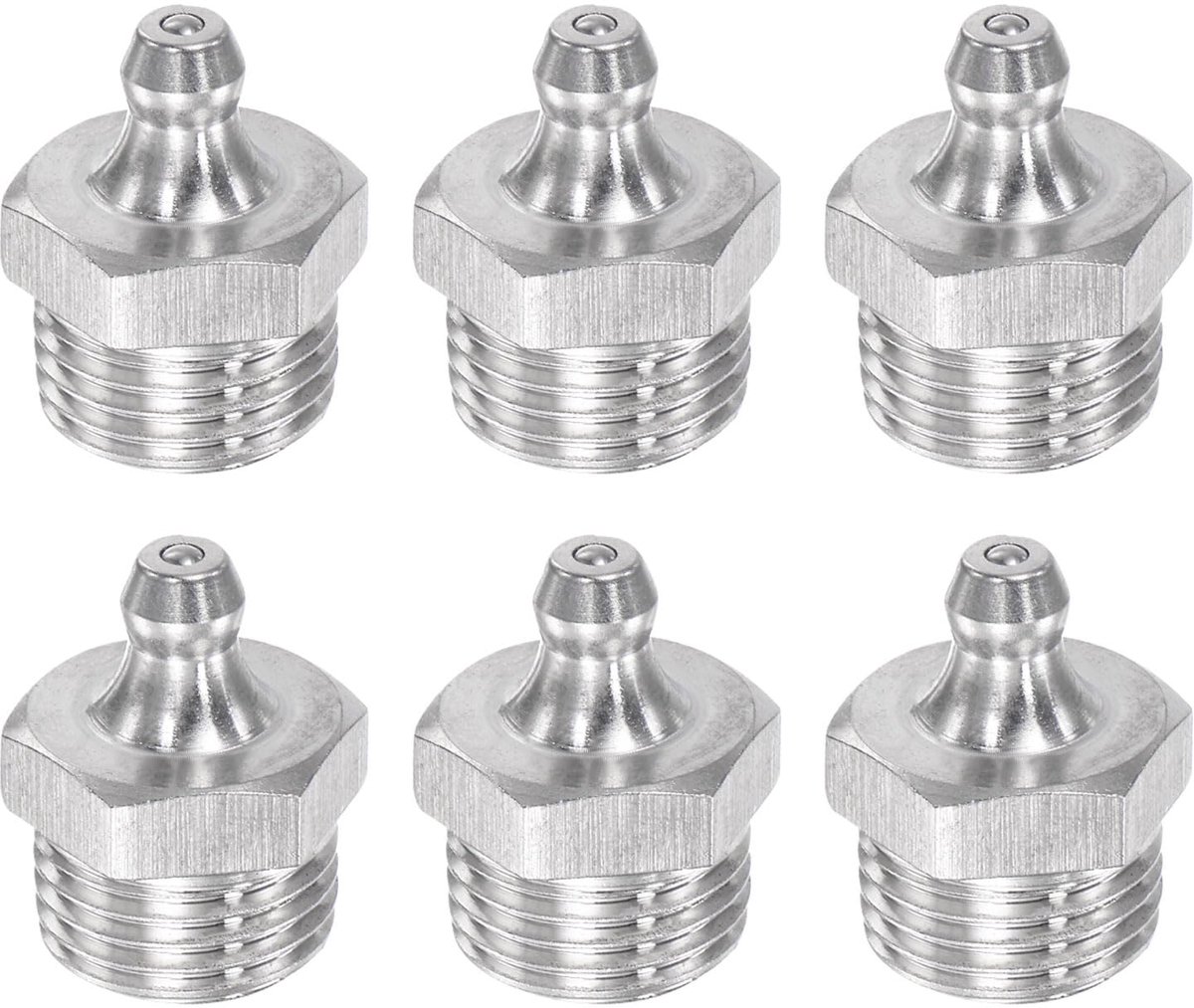 Solidchoice - QUARKZMAN 6 Stuks Metrische Roestvrij Stalen Luchtinlaat M16 x 1.5mm