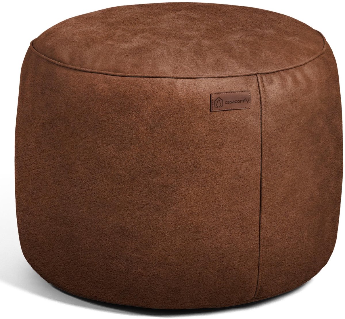 Solidchoice - Ronde Pouf, Caramel Latte, Elegant en Comfortabel