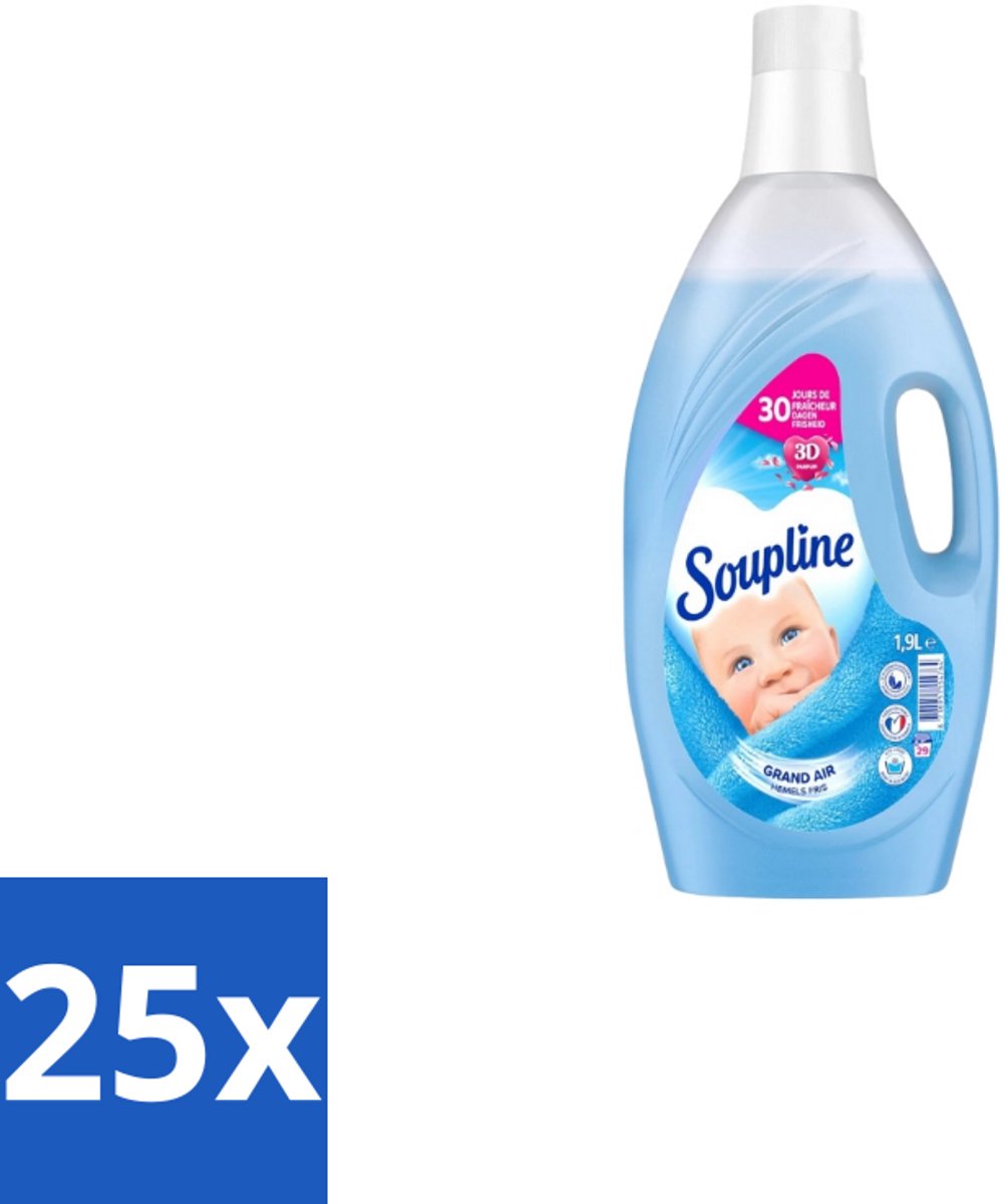 Soupline – Wasverzachter – Hemels Fris – 1,9 L - Bulkverpakking - 25 stuks