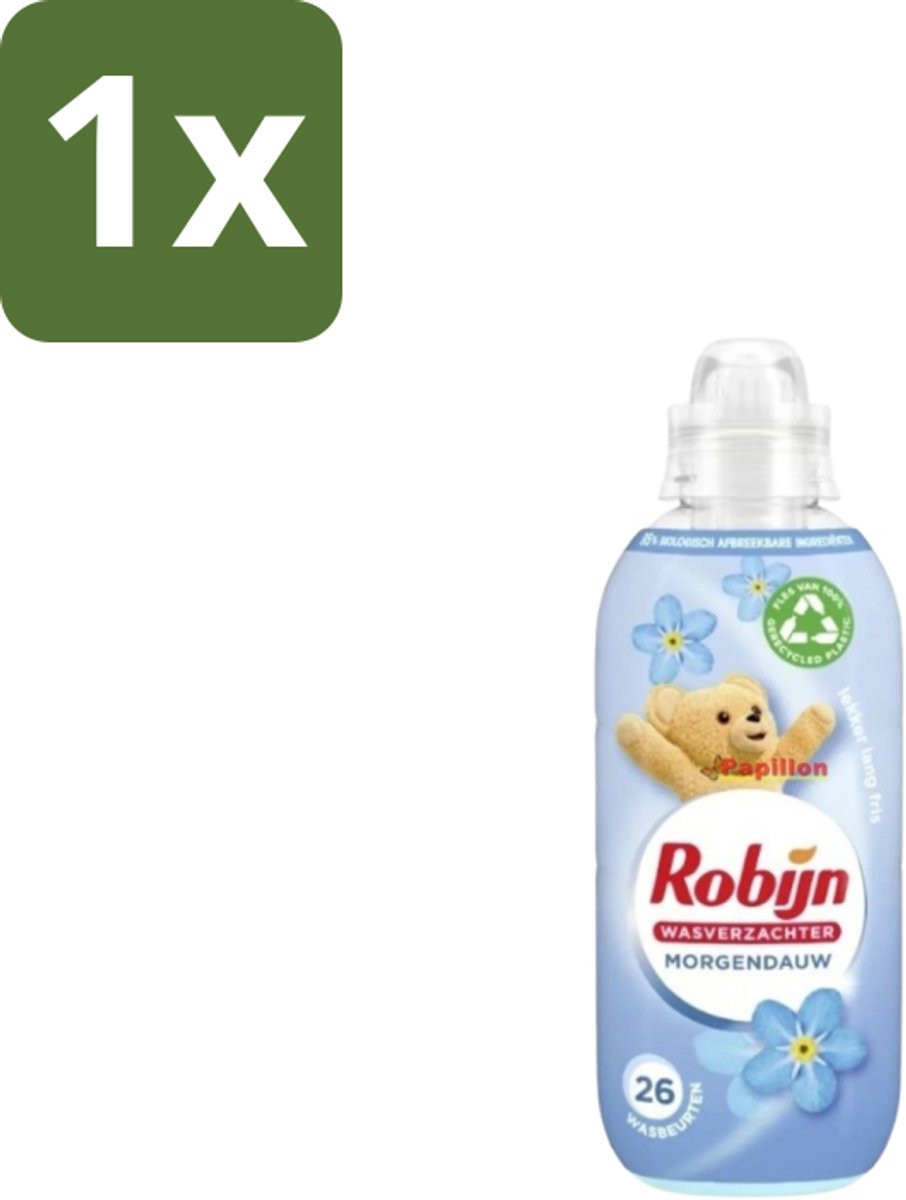 1 x Robijn – Wasverzachter – Morgendauw – 650 ml - Wasverzachter - Wasgeur - Zachtheid - Kledingverzachter - Frisheid