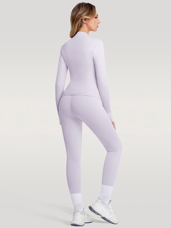 Currero Pilates Pak Dames - Yoga - Buttshaper - Gym - Fitness - Butt Lift - Bil Vergrotend - Heup Liftend - Yogakleding - Paars M — afbeelding 2