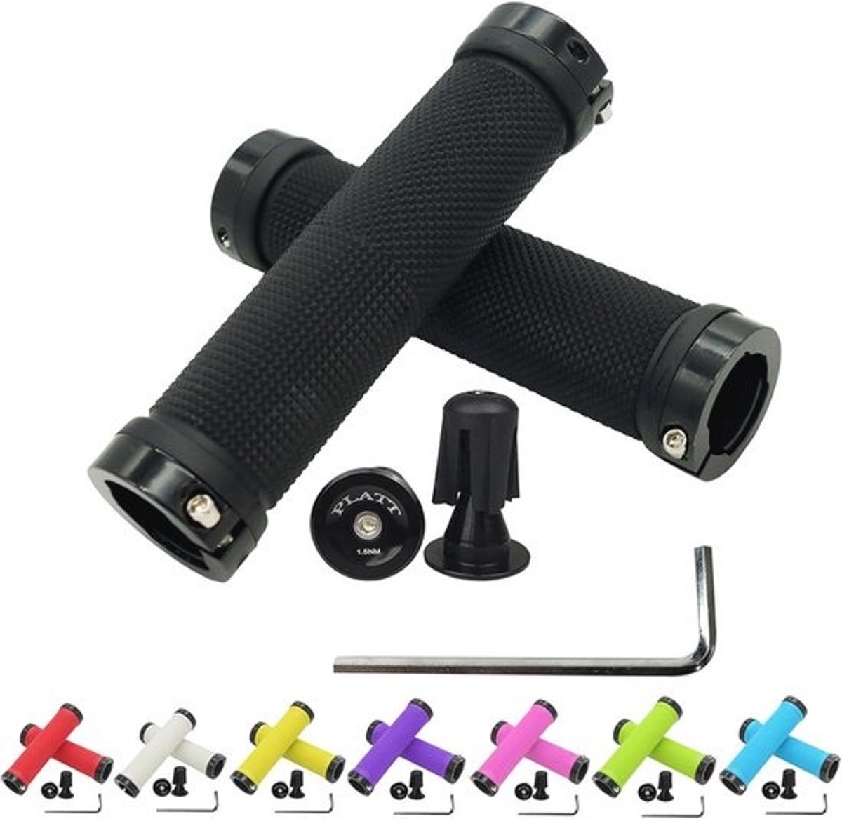 Antislip Fietshandvat met Aluminium Lock voor MTB en BMX
