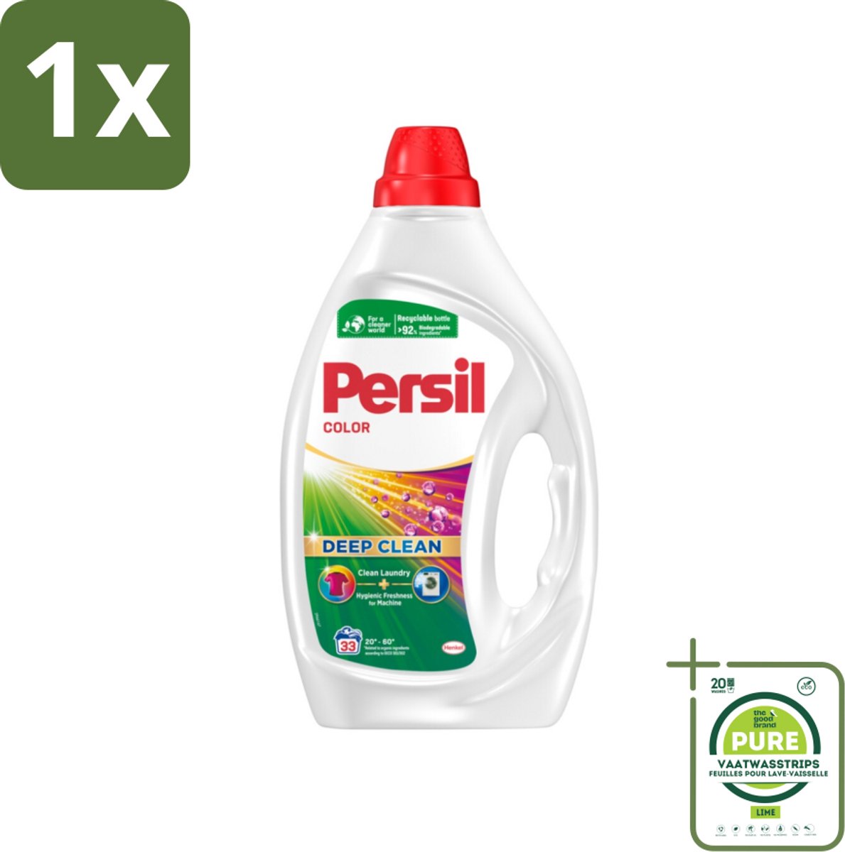 1 x Persil Color - Vloeibaar Wasmiddel - Gekleurde Was - 33 Wasbeurten - Wasmiddel - Gekleurde Was - Vlekken Verwijderen - Wasmachine - Frisheid