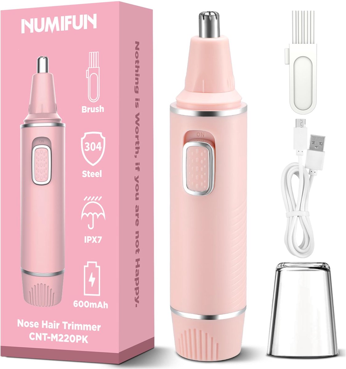 Pijnloze neushaartrimmer voor vrouwen, oplaadbaar, 2025, upgrade, neustrimmer, damesneuzen, haartrimmer met dubbele - ShopVlot